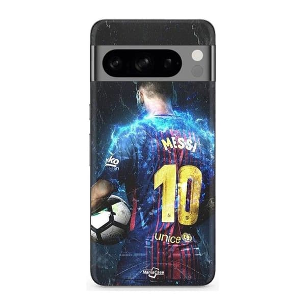 Cover til Google Pixel 8 Pro Lionel Messi Fodbold Superstjerne svart