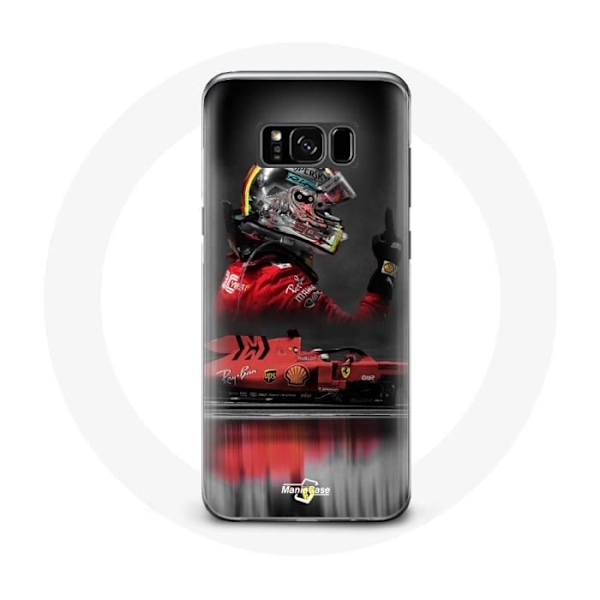 Fodral för Samsung Galaxy S8 plus Formel 1 Sebastian Vettel F1-förare Röd