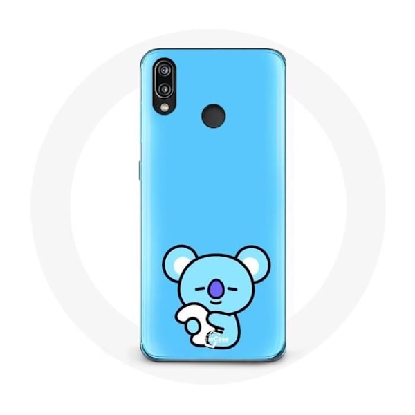 Coque för Huawei P20 Lite Bangtan BTS BT21 Koya RM Blå Bakgrund