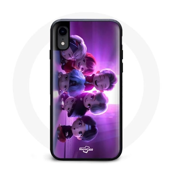Coque för Iphone XS BTS TinyTAN Animation Affisch RM Jin Suga J-Hope Jimin V Och Jungkook Mic Drop