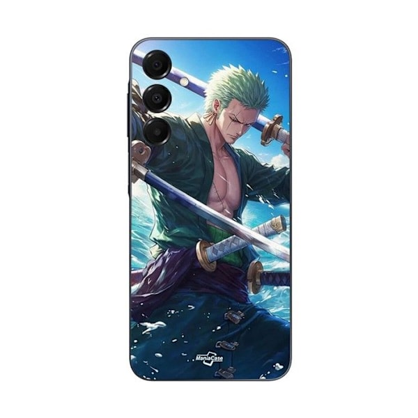 Coque för Samsung Galaxy A15 One Piece Roronoa Zoro svärd manga anime Maniacase SVART