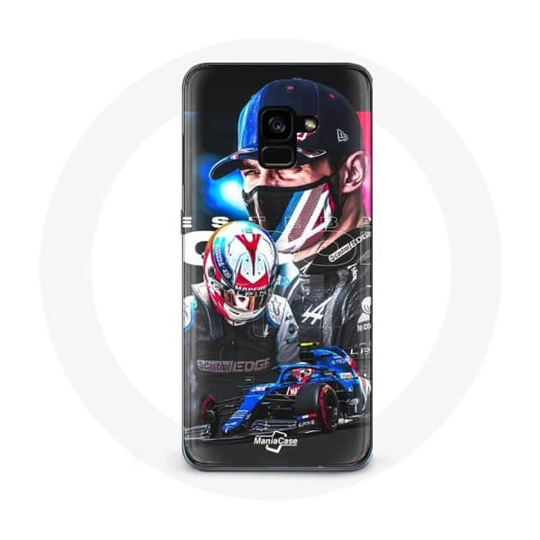 Cover til Samsung Galaxy A8 Plus Formel 1 Esteban Ocon Formel 1 kører