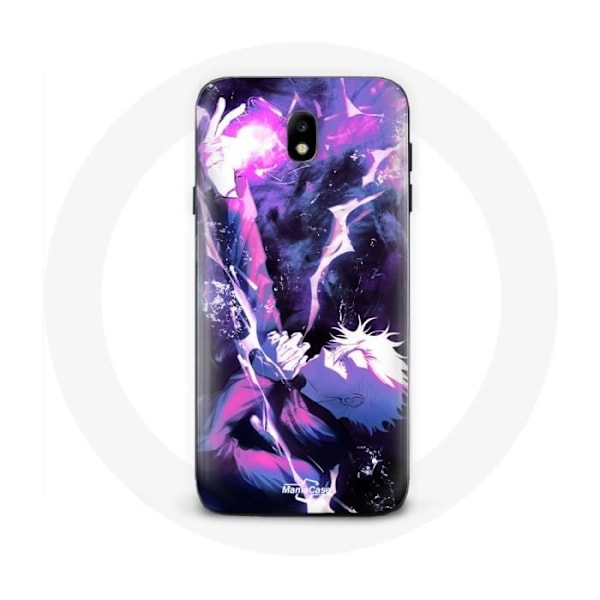 Coque - Maniacase - Samsung Galaxy J7 2017 - Gojo Satoru Jujutsu Kaisen - Silikon - Mjuk Svart