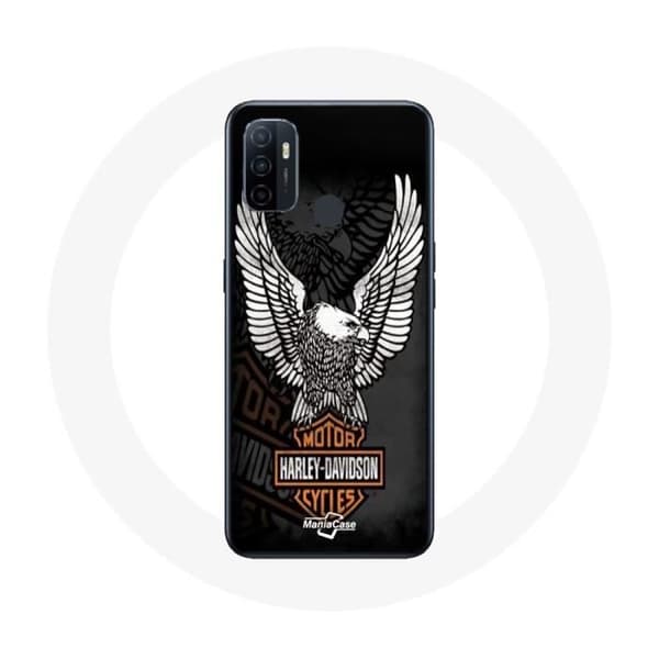 Oppo A53 Cover - Harley Davidson - Blød - Sort - Beskyttelse - Unisex