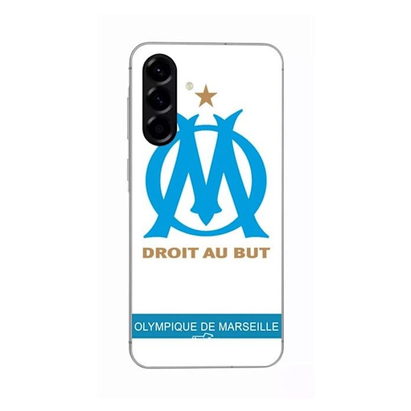 Coque - Maniacase - Samsung Galaxy A56 - Silikon - Mjuk - Logo OM Olympique de Marseille Svart