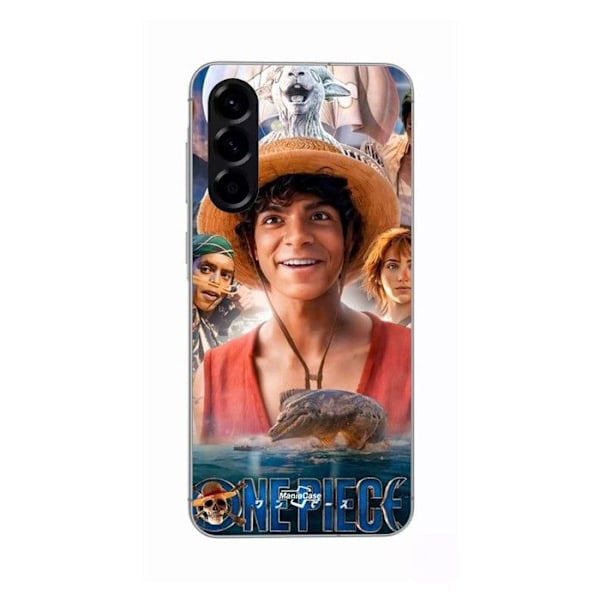 Coque - Maniacase - Samsung Galaxy A56 - Silikon - Svart - Luffy One Piece Svart