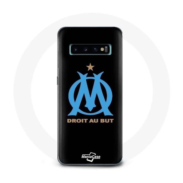 Coque för Samsung Galaxy s10 plus Olympique de Marseille-logotyp Svart bakgrund