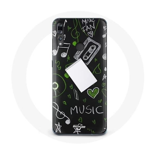 Coque - Huawei - P30 Lite - Souple - Noir - Clé de sol