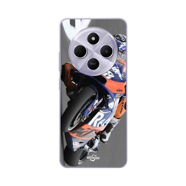 Coque - Maniacase - Xiaomi Redmi 14C - Mjuk - Svart - Moto GP 88 Oliv
