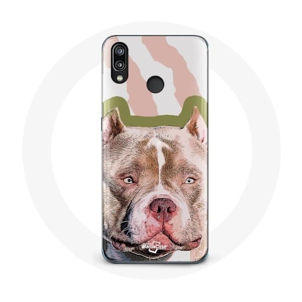 Coque för Huawei P20 Lite Brunt Pitbull Hund