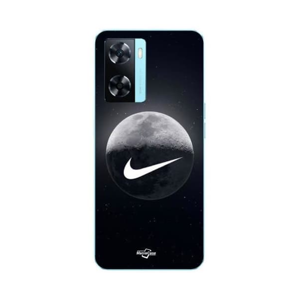 Coque - MANIACASE - Oppo A57s 4G - Sort - Fleksibel - nike måne