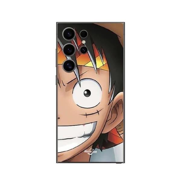 Coque - Maniacase - Samsung Galaxy S25 Ultra - Blød - Sort - Monkey D. Luffy One Piece