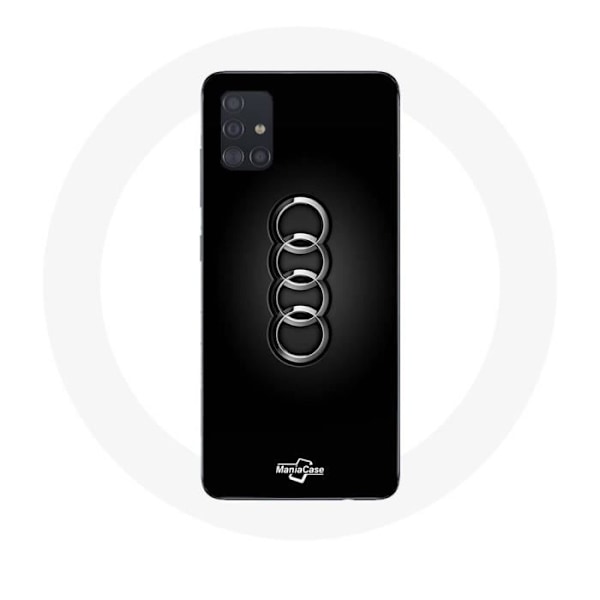 Coque - Maniacase - Galaxy A51 - Audi-logotyp - Mjuk - Telefon skydd Svart