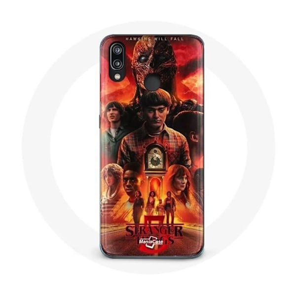 Coque för Huawei P20 Lite - Maniacase - Stranger Things - Mjuk - Svart - Unisex