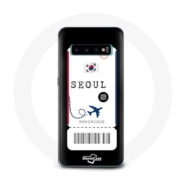 Coque - Samsung - Galaxy S10 Edge - Blød - Sort - Flybillet