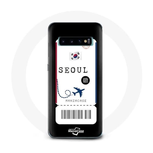 Coque - Samsung - Galaxy S10 Edge - Pehmeä - Musta - Lentolippu