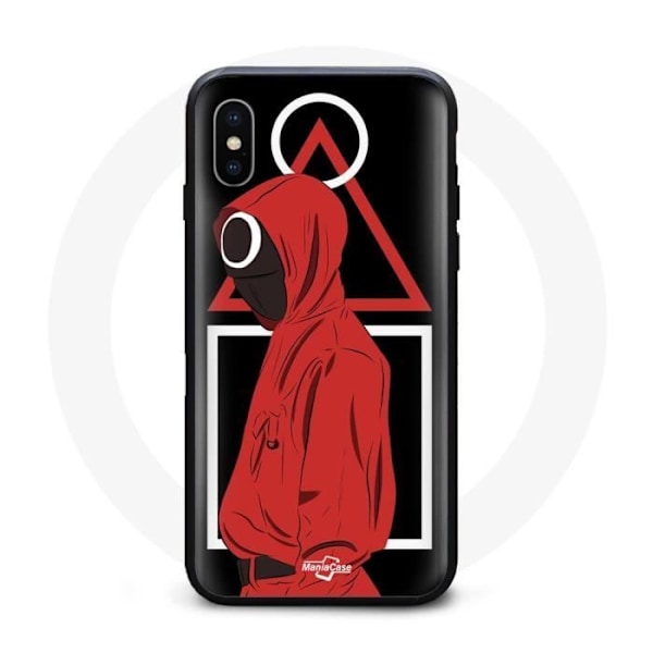 Mobilskal - Squid Game - Iphone XS Max - Mjuk - Svart - Design inspirerad av Squid Game