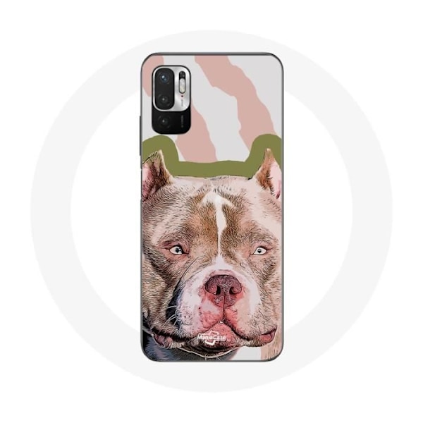 Coque - Xiaomi - Redmi Note 10 5G - Brun - Chien de Pitbull - Souple kastanj
