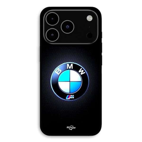 Coque til iPhone 17 Pro Max Bmw Logo M lysende carbon Maniacase Svart