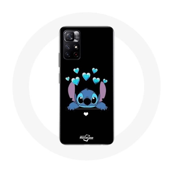Coque - Maniacase - Xiaomi Redmi Note 11s 5G - Svart - Stitch Ohana - Mjuk svart