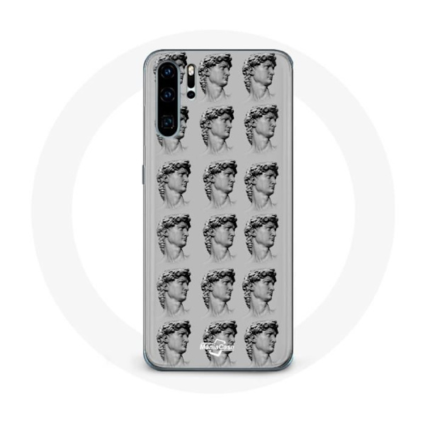 Cover til Huawei P30 Pro Statue grå baggrund