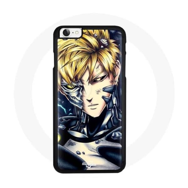 Kotelo - Maniacase - Iphone 4 - Pehmeä - One Punch Man - Musta