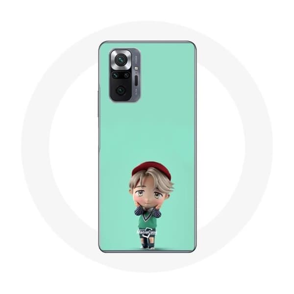 Cover til Xiaomi Redmi Note 10 Pro BTS TinyTAN Animation Jimin