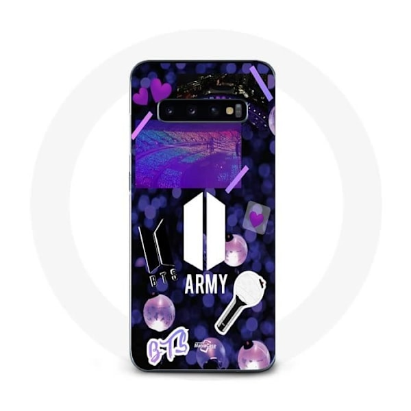 Coque Maniacase för Samsung Galaxy S10 Plus är BTS-arméns logotyp Bangtan Subs
