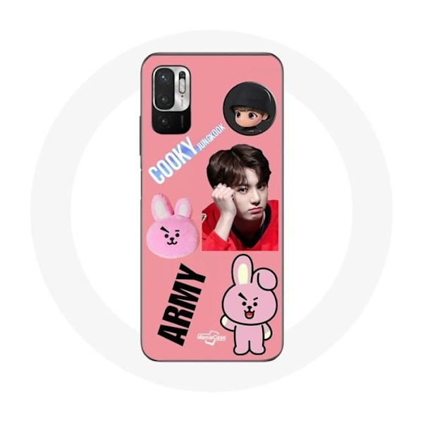 Coque för Xiaomi Redmi Note 10 5G BTS Bangtan Kille BT21 Cooky Jungkook ARMY