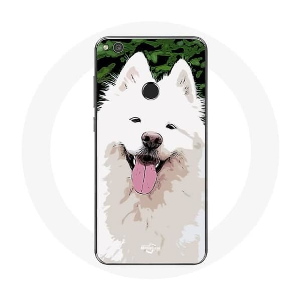 Cover til Huawei P8 Lite 2017 Samoyed Hvid Race af hunde