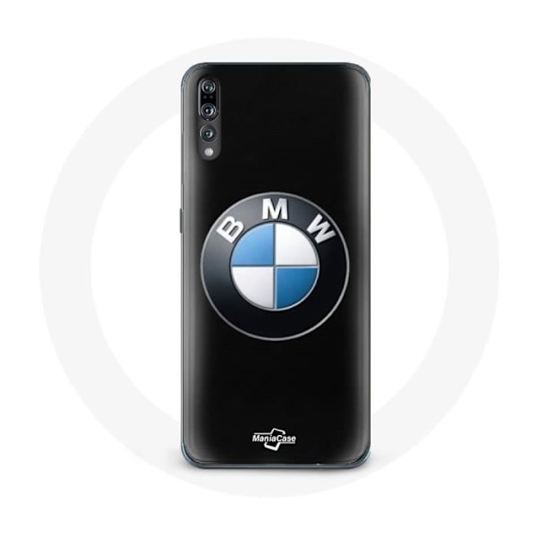 Coque för Huawei P20 Pro BMW-logotyp svart bakgrund