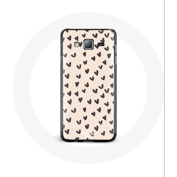 Cover til Samsung Galaxy J5 2016 med sorte hjerter