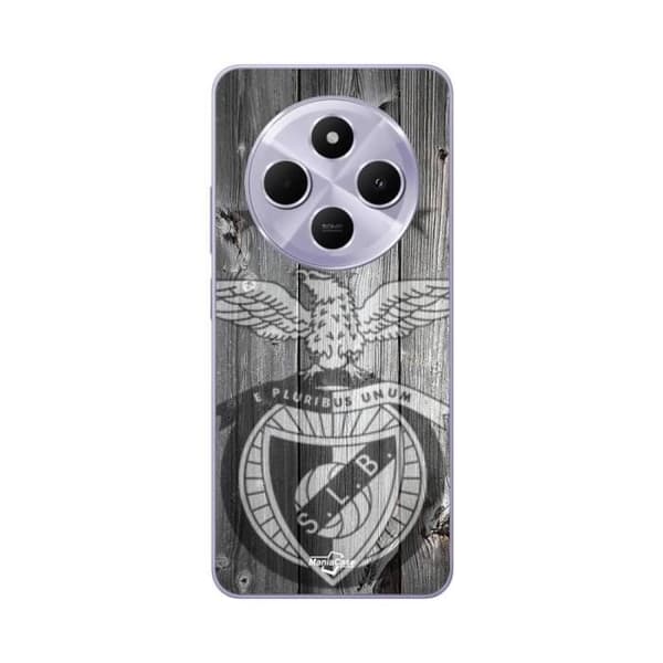 Coque - Maniacase - Xiaomi Redmi 14C - Flexibel - Grå - Benfica-mönster Grå