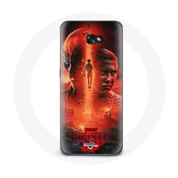 Coque - Maniacase - Samsung Galaxy A5 2017 - Blød - Sort - Stranger Things Sæson 5