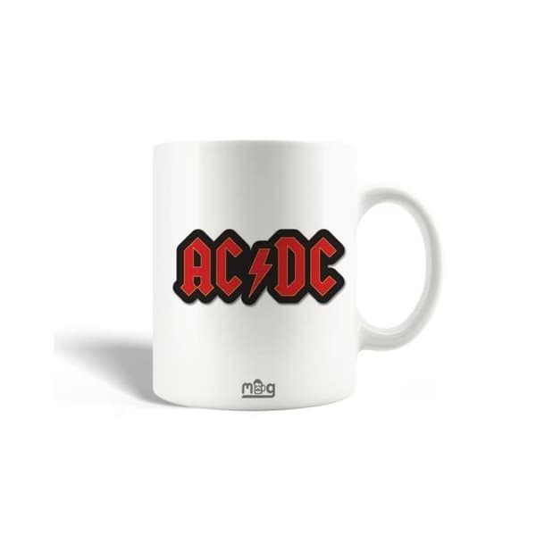Mugg - AC/DC - Röd Logotyp - Keramik - 30cl - Diskmaskin-kompatibel