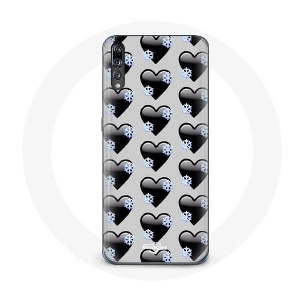 Cover til Huawei P20 Pro med sorte hjerter