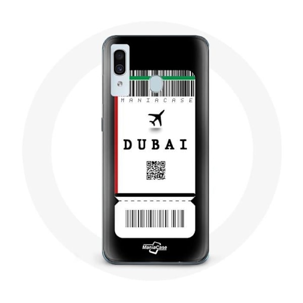 Coque - Samsung - Galaxy A20 - Biljett till Dubai - Mjuk - Syntetiskt skydd