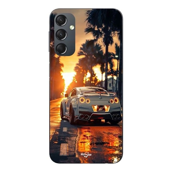 Coque - Maniacase - Samsung Galaxy A24 GTR R35 - Mjuk - Svart - Solnedgång