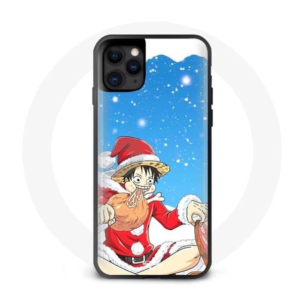 Coque - Maniacase - Iphone 12 - Anime One Piece Luffy - Stødbeskyttelse - Blød - Sort