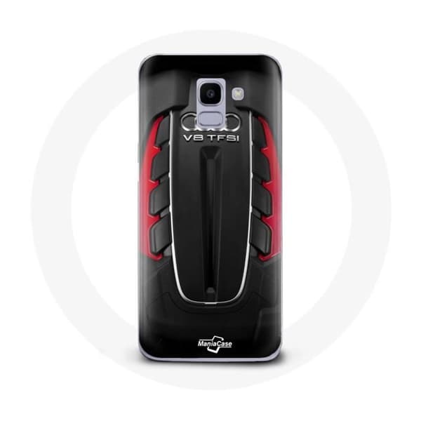 Fodral för Samsung Galaxy A6 2018 Audi RS Röd logotyp