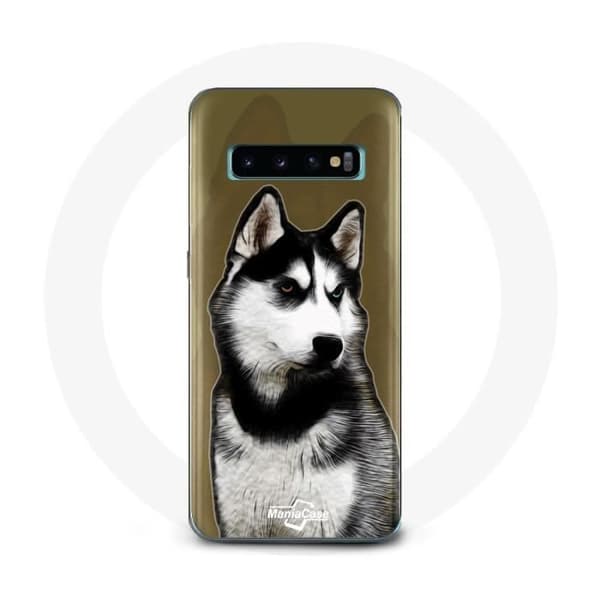 Coque - Sibirisk Husky - Samsung Galaxy S10 Edge - Blød - Brun - Beskyttelse