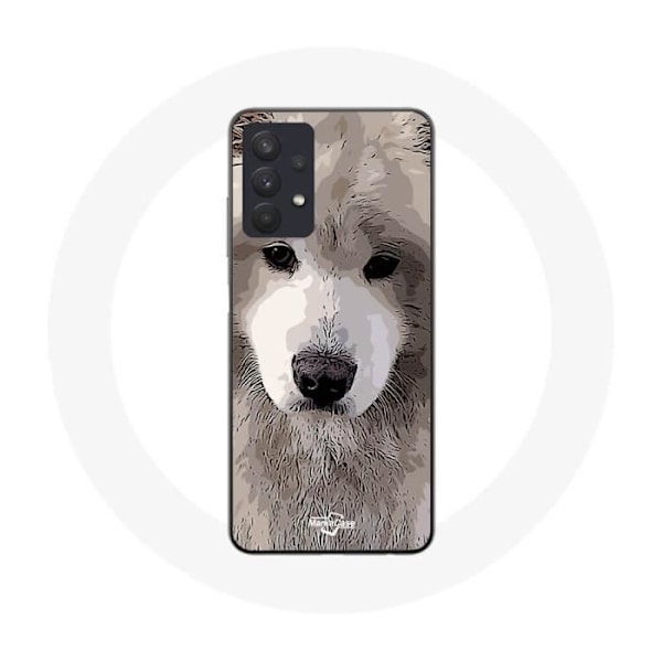 Coque Maniacase för Samsung Galaxy A32 4G Samoyed Grå Hundras