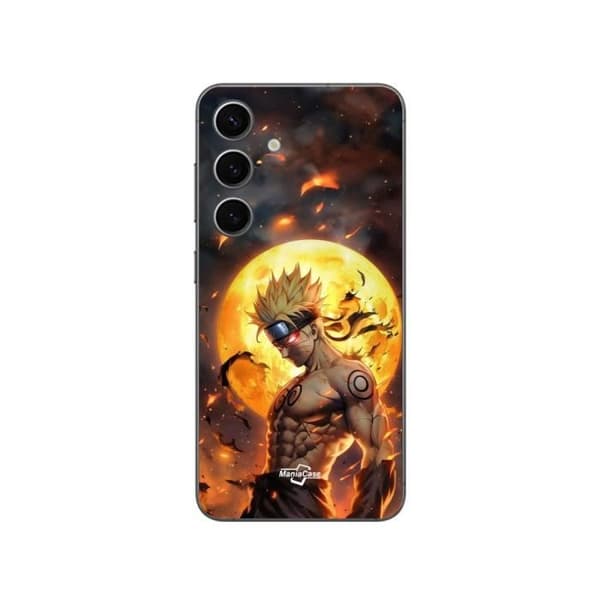 Cover - Maniacase - Samsung Galaxy S24 - Sort - Naruto - 3D