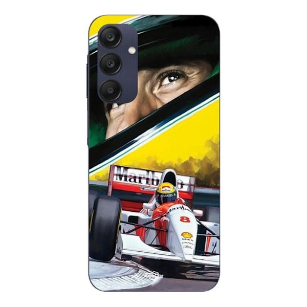 Coque - Maniacase - Samsung Galaxy A25 - Svart - Mjuk - Ayrton Senna Mclaren F1