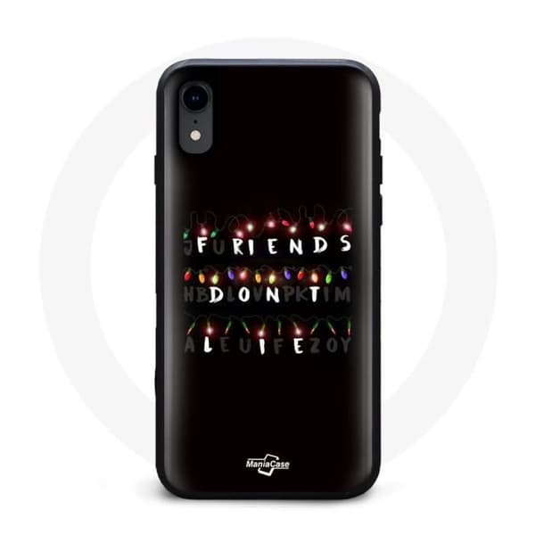 Cover til iPhone X - MANIACASE - Stranger Things - Sort - Plastik - Harpiks
