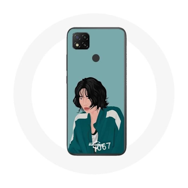Coque Xiaomi Redmi 9C Squid Game Kang Sae Byeok Fanart ansikte teckning