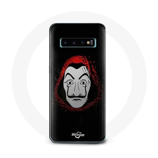 Coque - Rahapaja - Samsung Galaxy S10 Plus - Pehmeä - Musta - Naamari