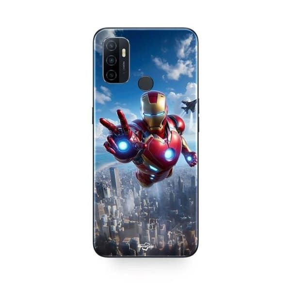 Skydd för Oppo A32 Iron Man Attack svart