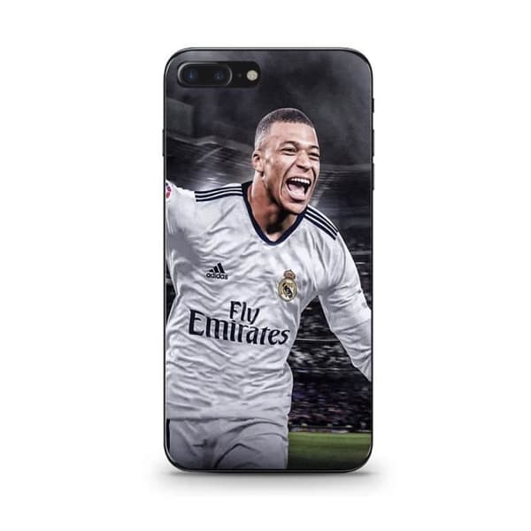 Cover - MANIACASE - iPhone 7 Plus - Kylian Mbappe - Grå - Fleksibel Svart