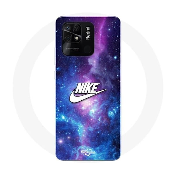 Coque - Nike - Redmi 10C - Flexibel - Vit Logotyp - Färgrymd Vit, färgglad